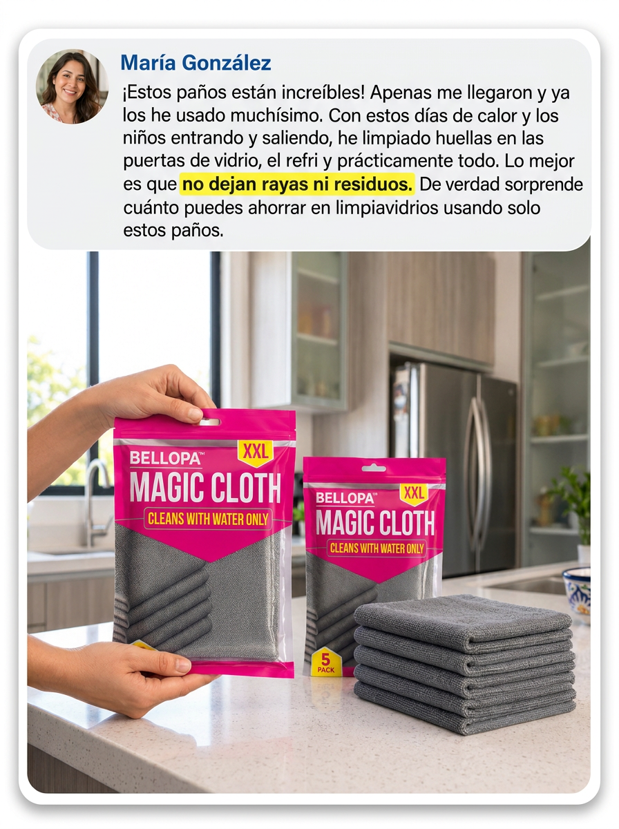 BELLOPA™ Paños Reutilizables de Alto Rendimiento